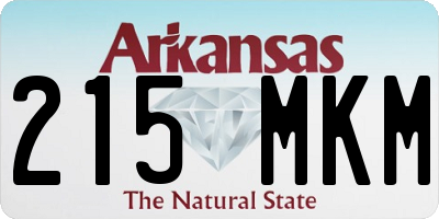 AR license plate 215MKM