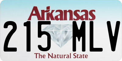 AR license plate 215MLV