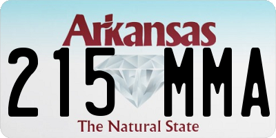AR license plate 215MMA