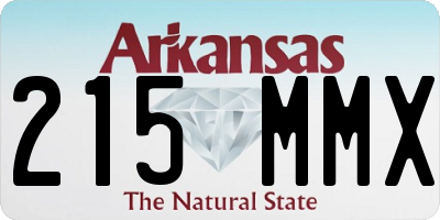 AR license plate 215MMX