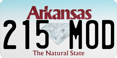 AR license plate 215MOD