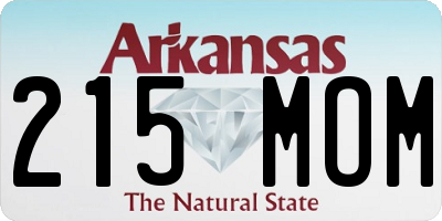 AR license plate 215MOM