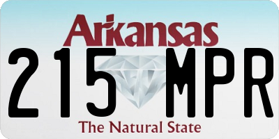 AR license plate 215MPR