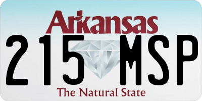AR license plate 215MSP