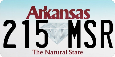 AR license plate 215MSR