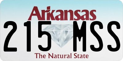 AR license plate 215MSS