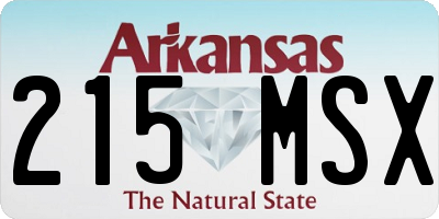 AR license plate 215MSX