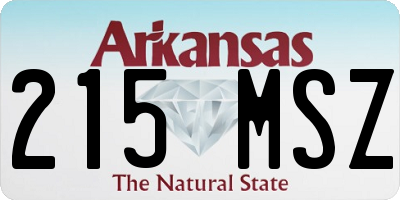 AR license plate 215MSZ