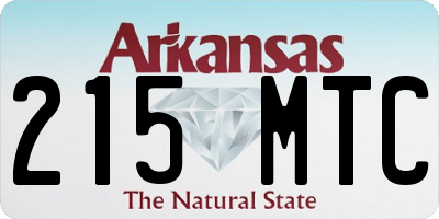 AR license plate 215MTC