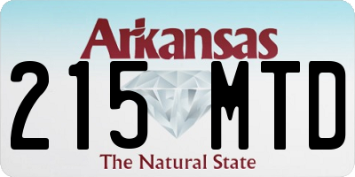 AR license plate 215MTD