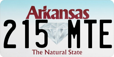 AR license plate 215MTE