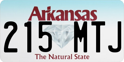 AR license plate 215MTJ