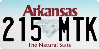AR license plate 215MTK
