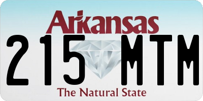 AR license plate 215MTM