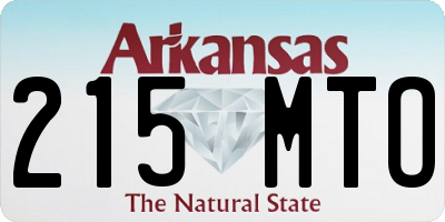 AR license plate 215MTO