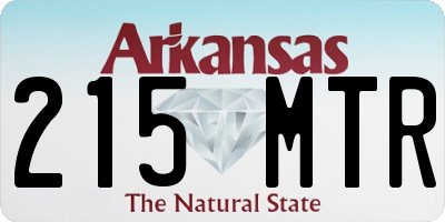 AR license plate 215MTR