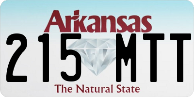 AR license plate 215MTT