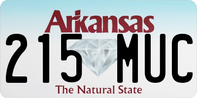 AR license plate 215MUC