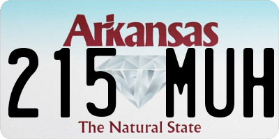 AR license plate 215MUH