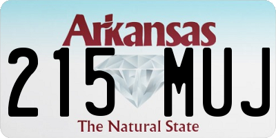 AR license plate 215MUJ
