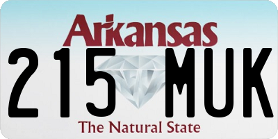 AR license plate 215MUK