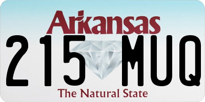 AR license plate 215MUQ