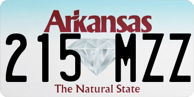 AR license plate 215MZZ