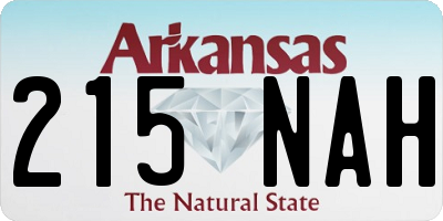 AR license plate 215NAH