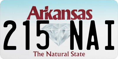 AR license plate 215NAI
