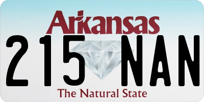 AR license plate 215NAN
