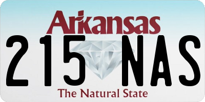 AR license plate 215NAS