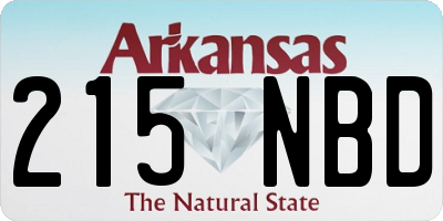 AR license plate 215NBD