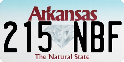 AR license plate 215NBF