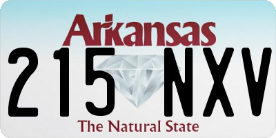 AR license plate 215NXV