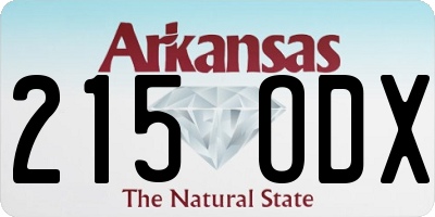 AR license plate 215ODX