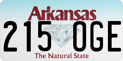 AR license plate 215OGE