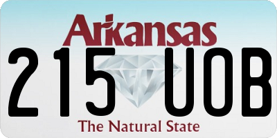 AR license plate 215UOB