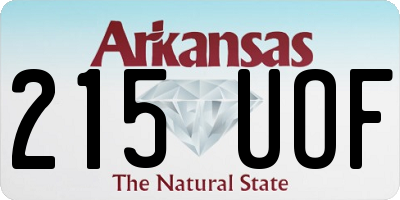 AR license plate 215UOF