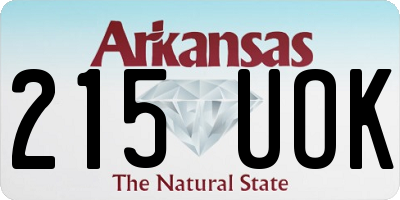 AR license plate 215UOK
