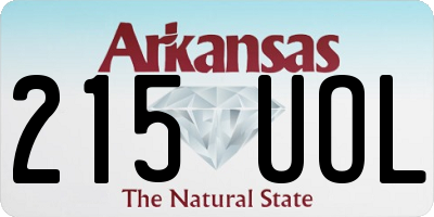 AR license plate 215UOL