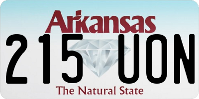 AR license plate 215UON