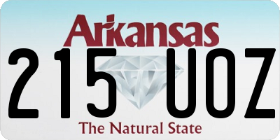 AR license plate 215UOZ