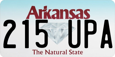 AR license plate 215UPA