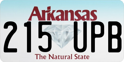 AR license plate 215UPB