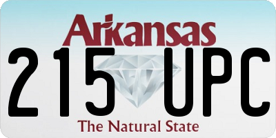 AR license plate 215UPC
