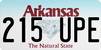 AR license plate 215UPE