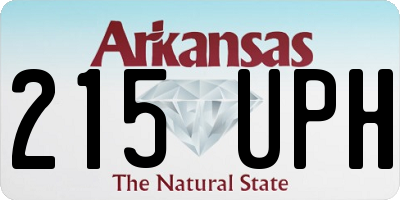 AR license plate 215UPH