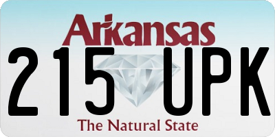 AR license plate 215UPK