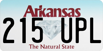 AR license plate 215UPL
