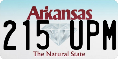 AR license plate 215UPM
